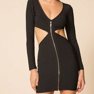 superdown Roza Mini Dress in Black